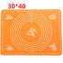 Silicone Baking Mat for Pastry Rolling with Measurements Pastry Rolling Mat, Reusable Non-Stick Silicone Baking Mat